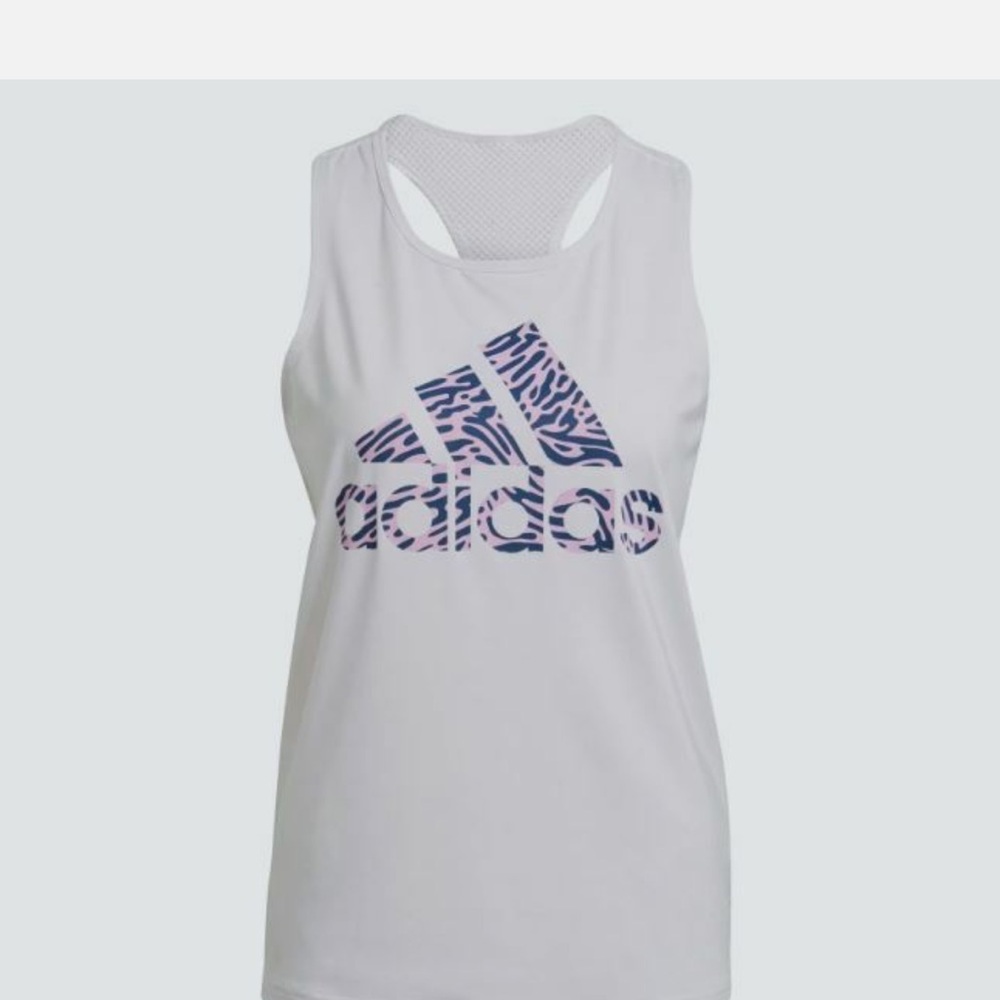 Adidas X Zoe Saldana Aeroready Tank Top White Size Medium Womens